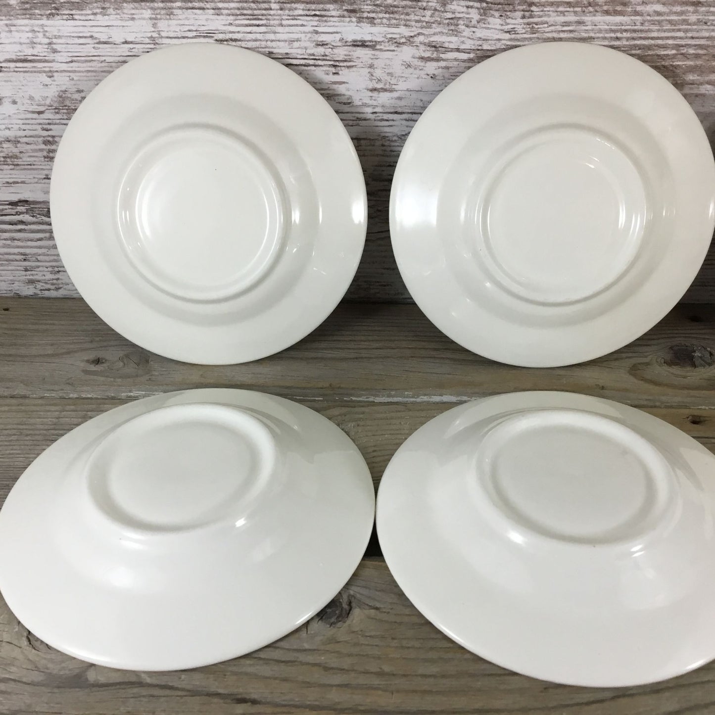 6 Sets Homer Laughlin Stratwood Collection Blue & White Floral Cups & Saucers