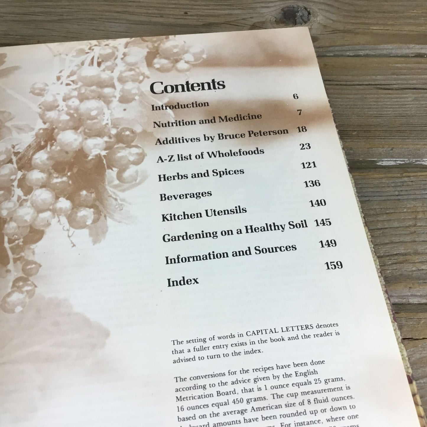 The Natural Food Catalog Hardcover Book By Vicki Peterson 1978