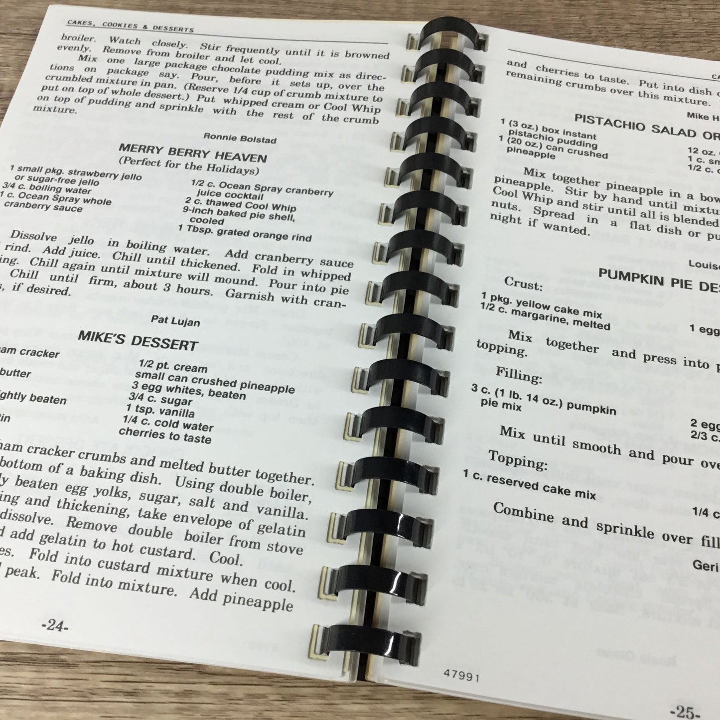 Heavenly Dishes St. Philips Catholic Church Cookbook Spiral-Bound Fundcraft 1991