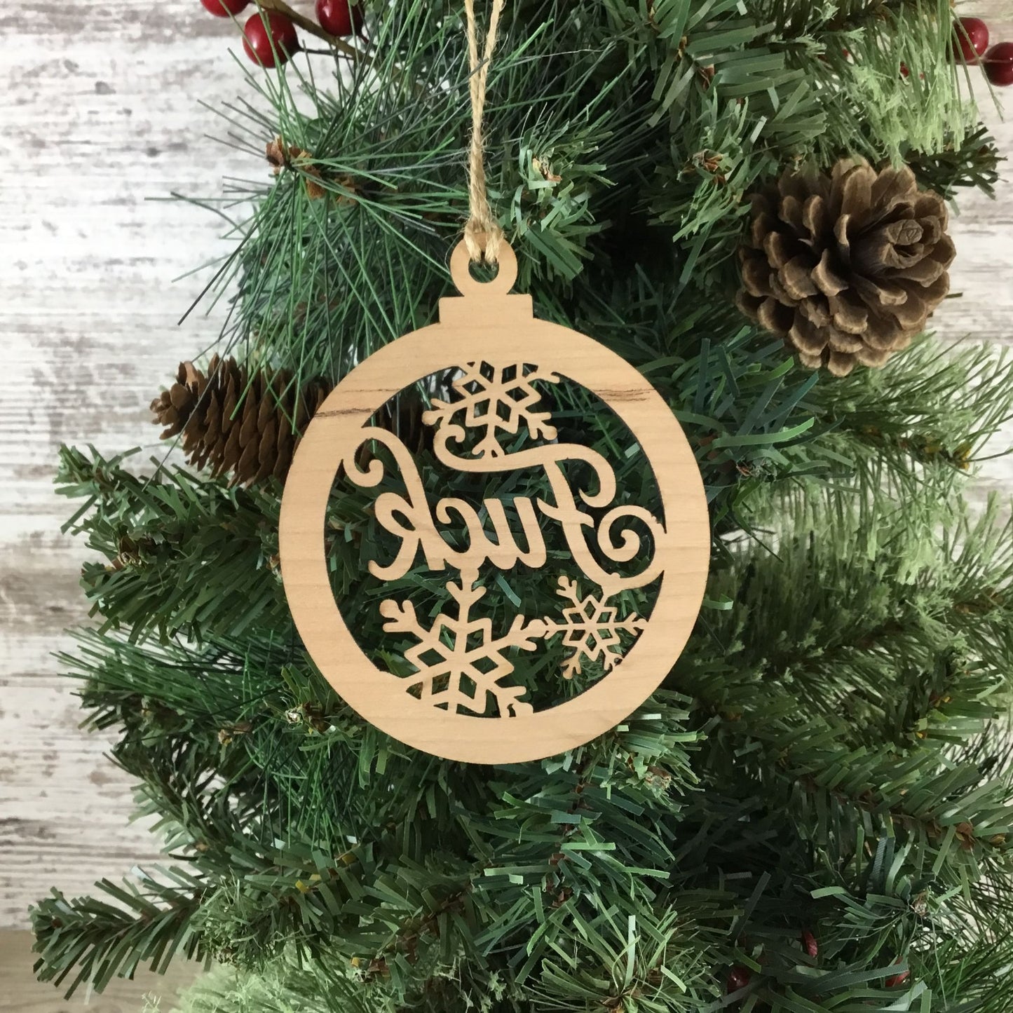 Oh Look Its My Last Fuck And Its Hanging By A String Wood Christmas Ornament