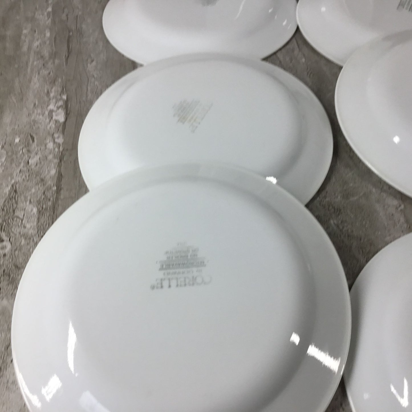 Set of 7 Corelle Corning Veranda Salad Dessert Bread Plates 7 1/4" Pink Flowers