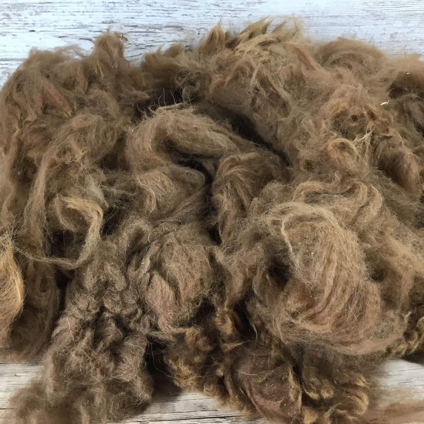 Brown Natural Alpaca Bird Nesting Crafting Fiber - 1 Gallon Bag Uncleaned