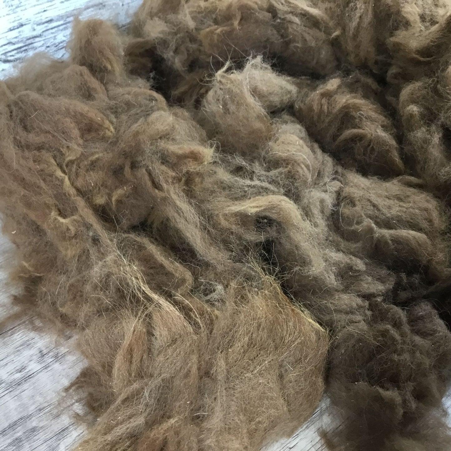 Brown Natural Alpaca Bird Nesting Crafting Fiber - 1 Gallon Bag Uncleaned