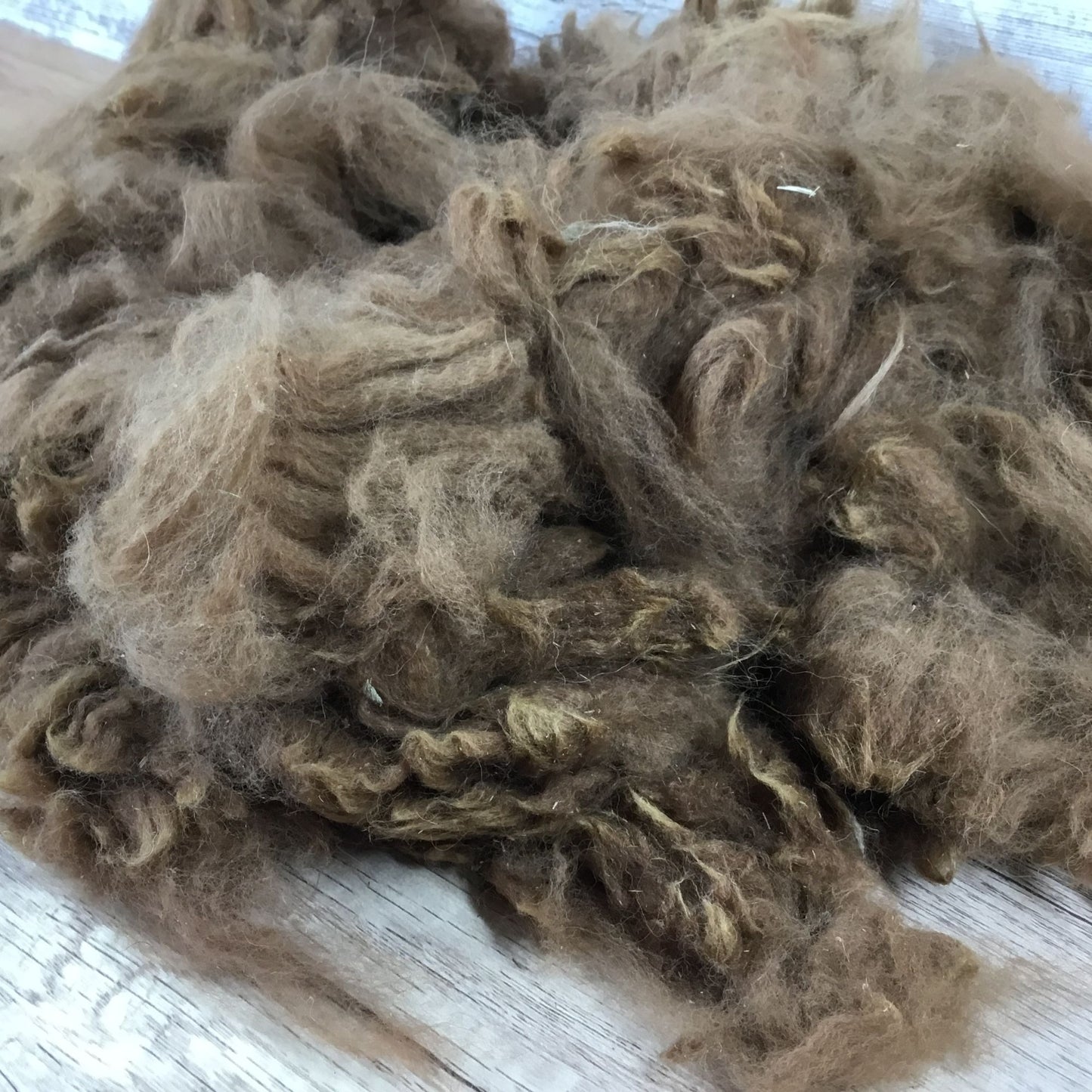 Brown Natural Alpaca Bird Nesting Crafting Fiber - 1 Gallon Bag Uncleaned