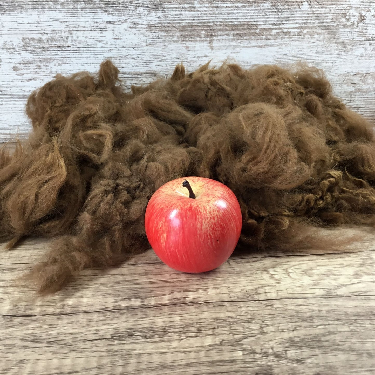 Brown Natural Alpaca Bird Nesting Crafting Fiber - 1 Gallon Bag Uncleaned