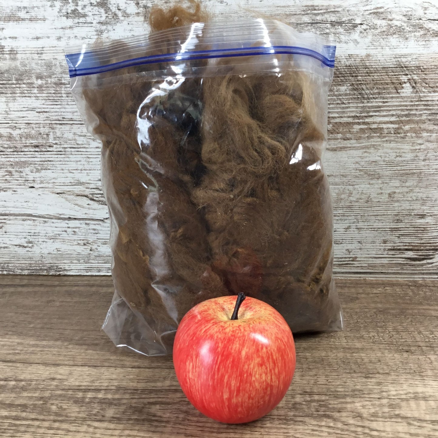 Brown Natural Alpaca Bird Nesting Crafting Fiber - 1 Gallon Bag Uncleaned