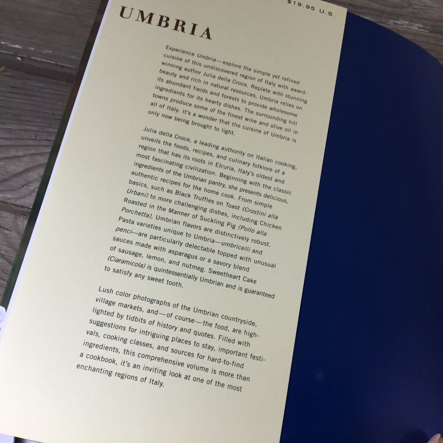 Umbria Regional Recipes From The Heartland Of Italy By Julia Della Croce