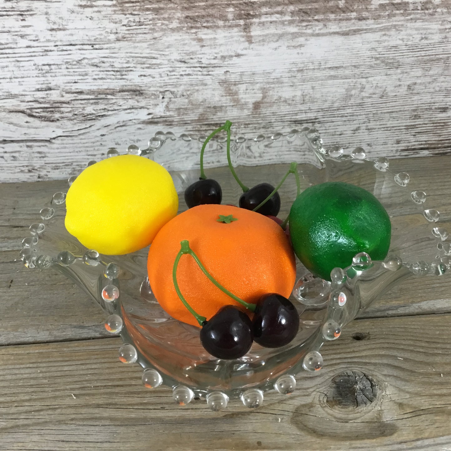 Imperial Glass Candlewick Clear Crimped Edge Bowl
