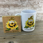 Sunflower Gnome Live Life in Full Bloom Coffee Mug