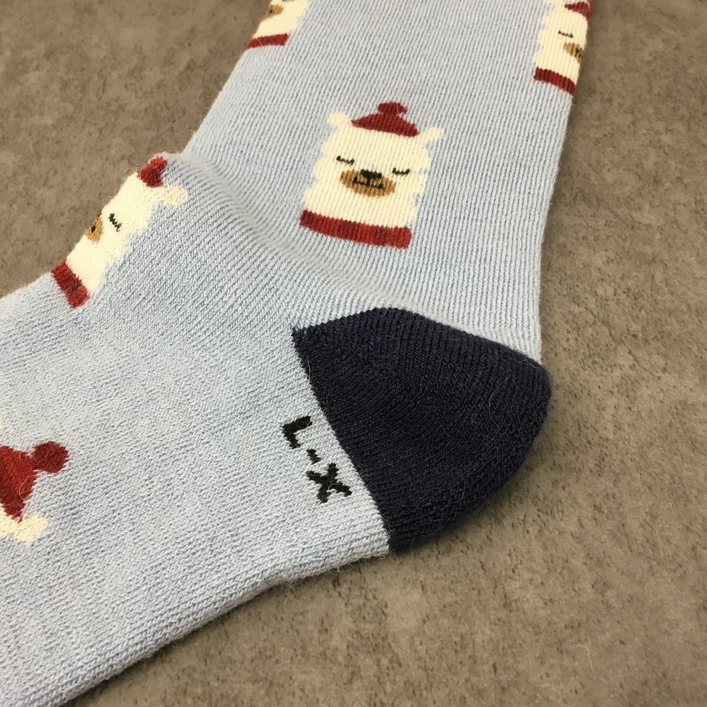 Alpaca Holiday Crew Socks – Festive Alpaca Santa & Reindeer Design