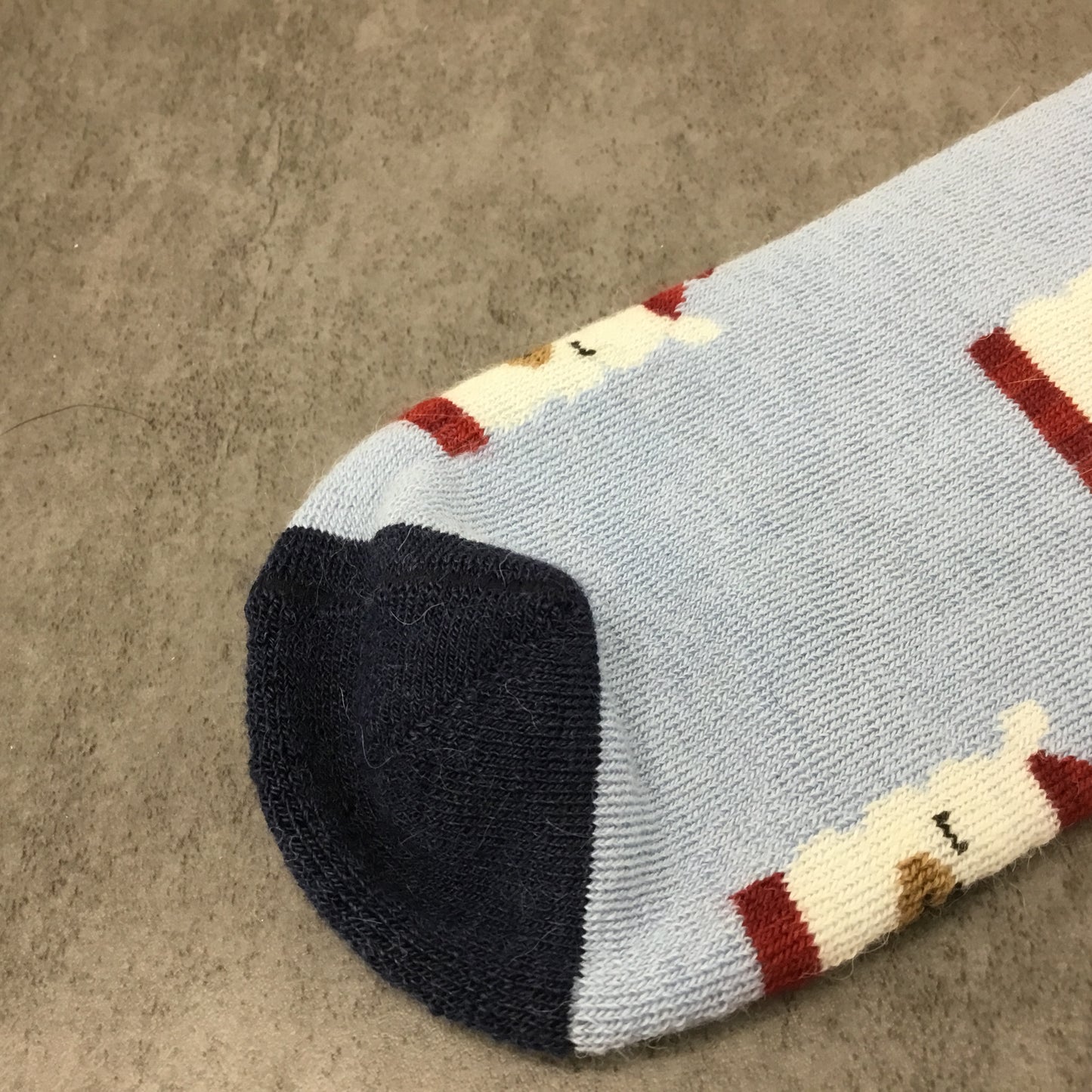 Alpaca Holiday Crew Socks – Festive Alpaca Santa & Reindeer Design