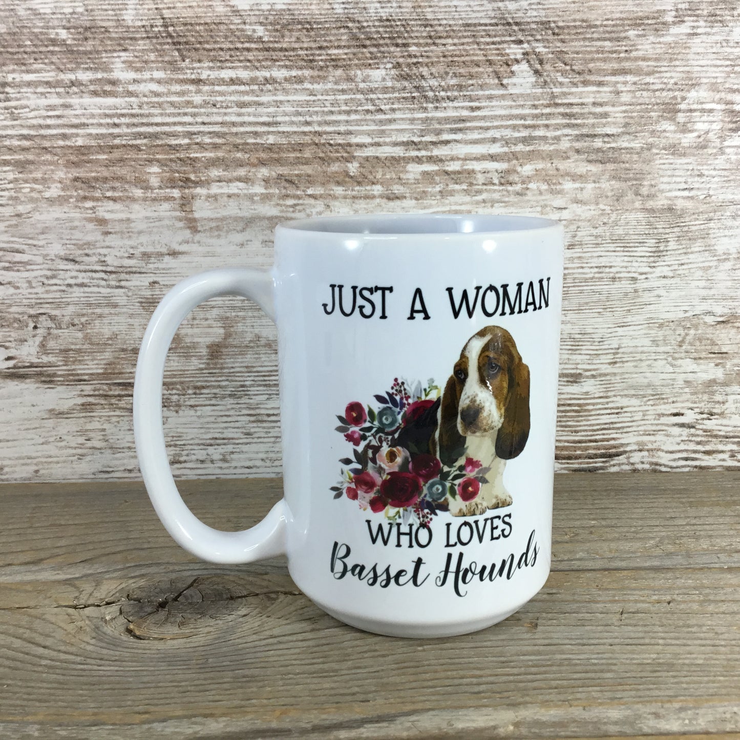 Just a Woman that Loves Basset Hounds Coffee Mug