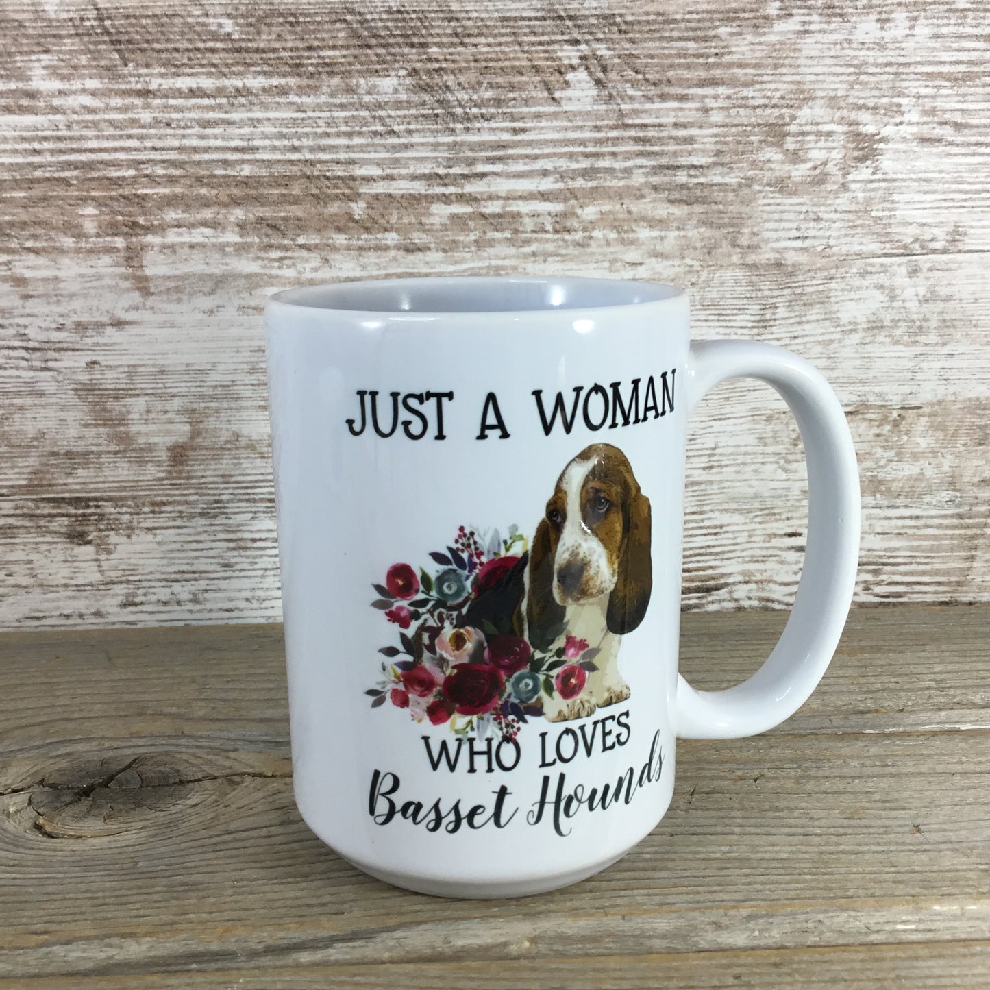 Just a Woman that Loves Basset Hounds Coffee Mug