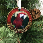 Season's Tweetings Bird Picture Christmas Ornament