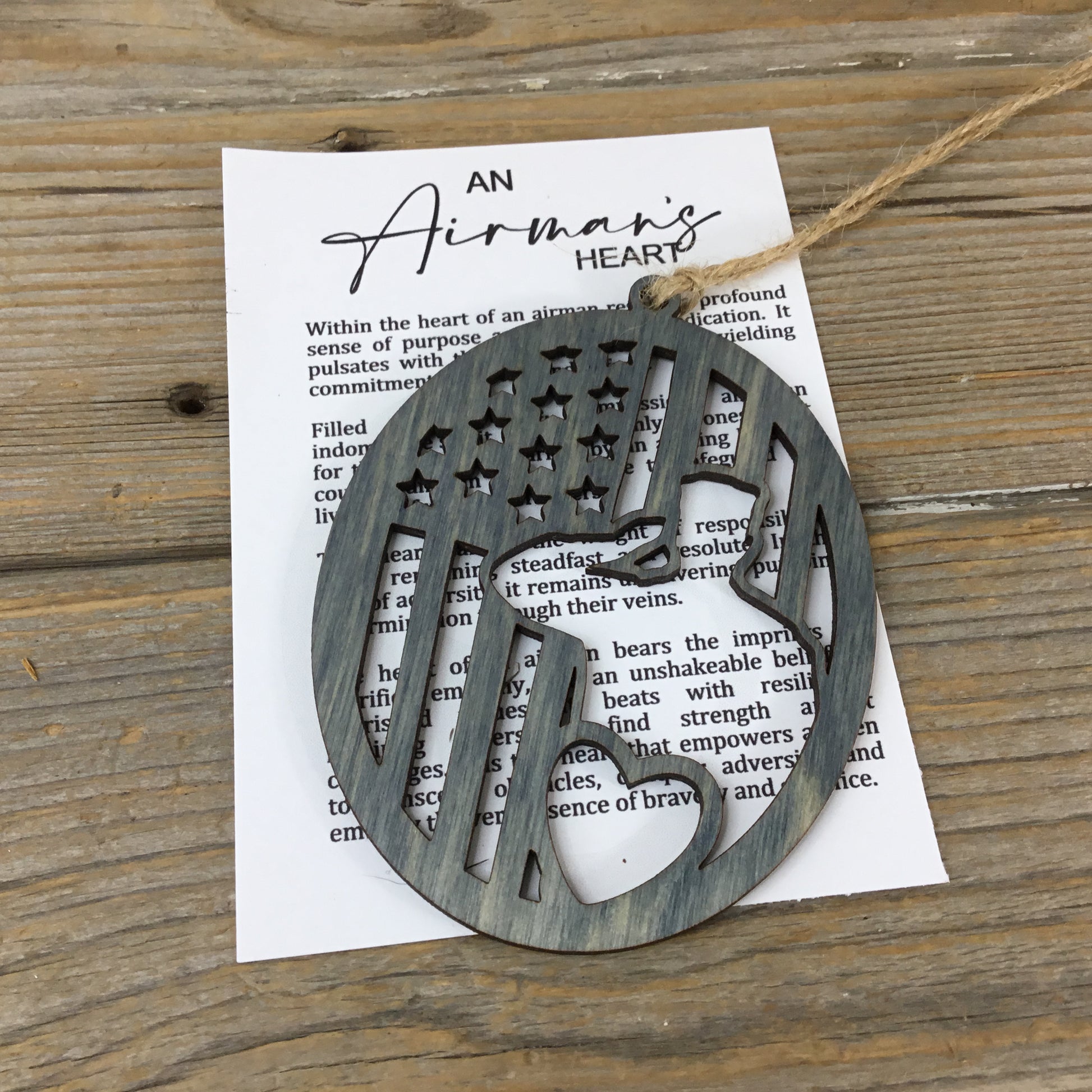 An Airman’s Heart Story Card Ornament