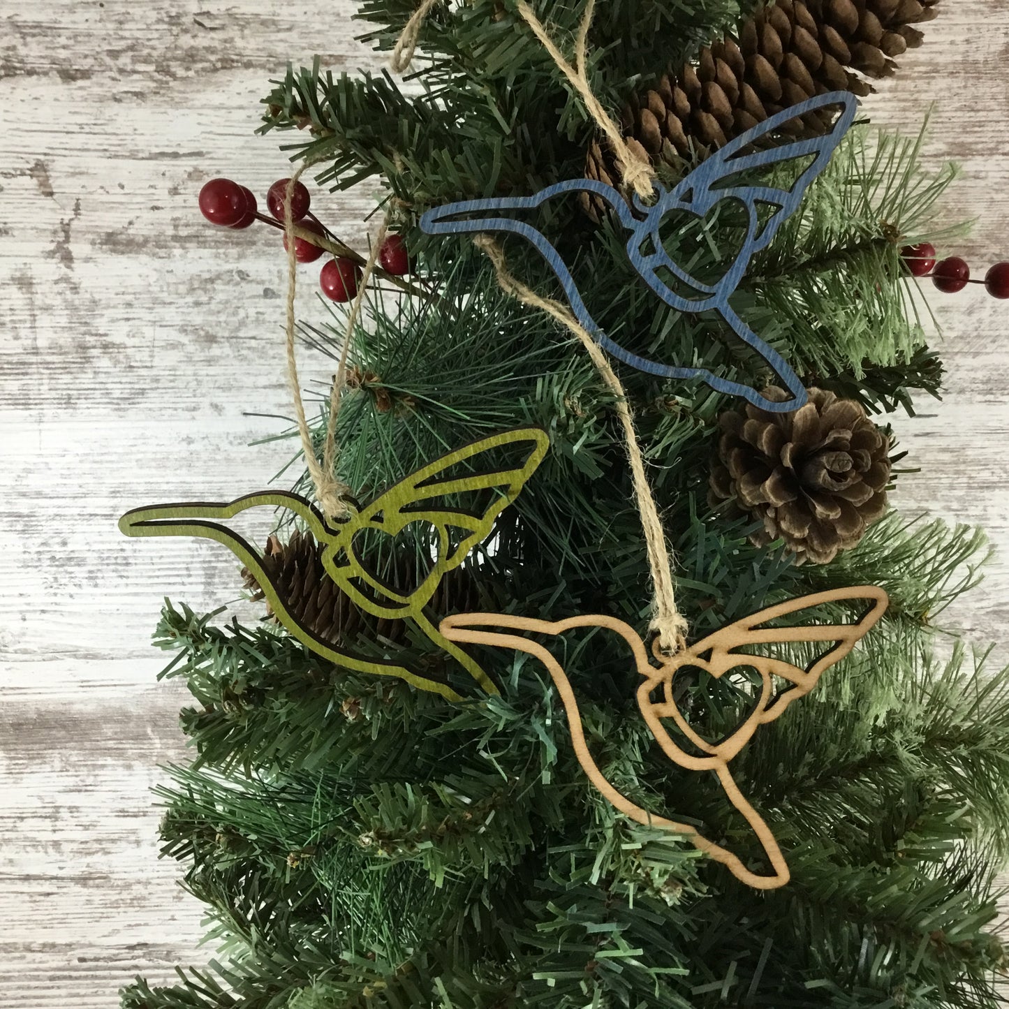 Hummingbird Story Card Christmas Ornament