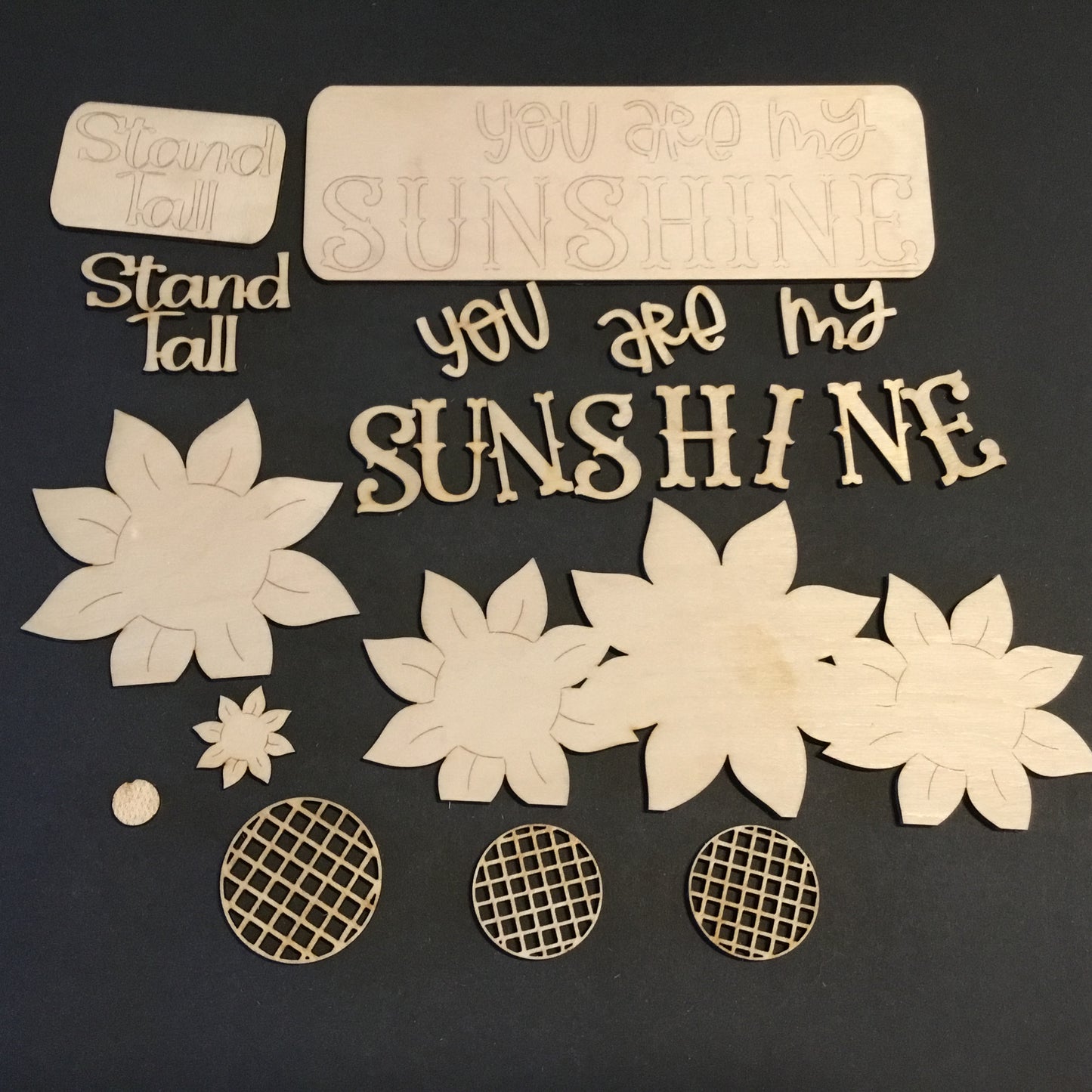 Fall Sunflower Insert for Interchangeable Farmhouse Truck DIY Paint Kit