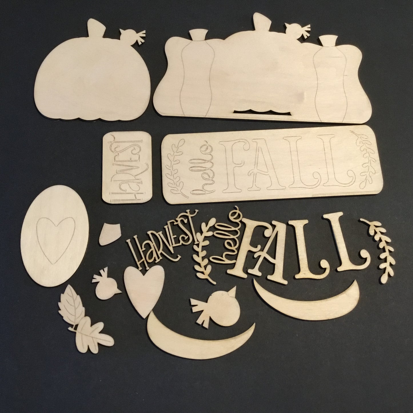 Fall Harvest Insert for Interchangeable Farmhouse Truck DIY Paint Kit