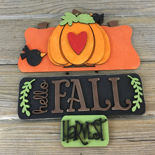 Fall Harvest Insert for Interchangeable Farmhouse Truck DIY Paint Kit