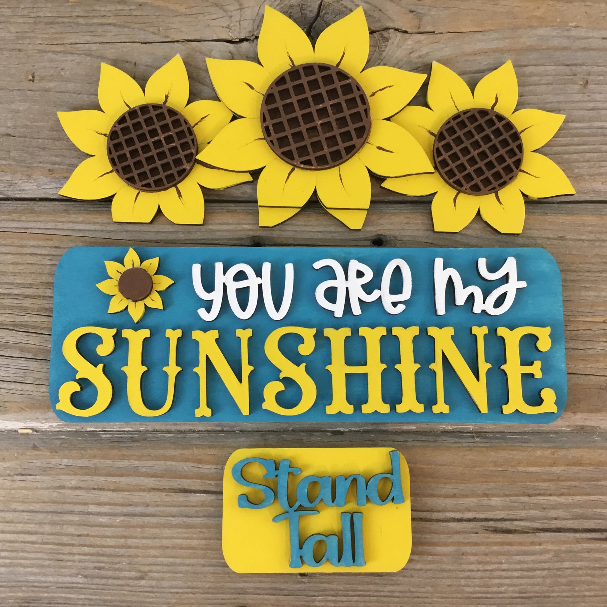 Fall Sunflower Insert for Interchangeable Farmhouse Truck DIY Paint Kit