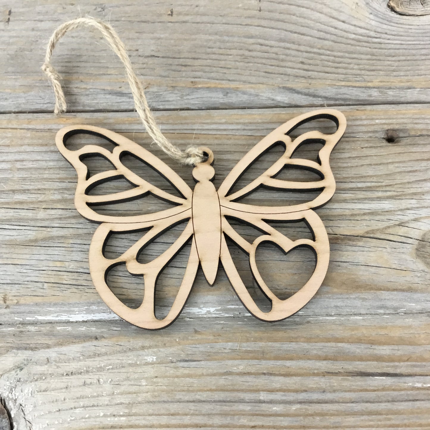 Butterfly Story Card Christmas Ornament – Laser Cut Wood Ornament