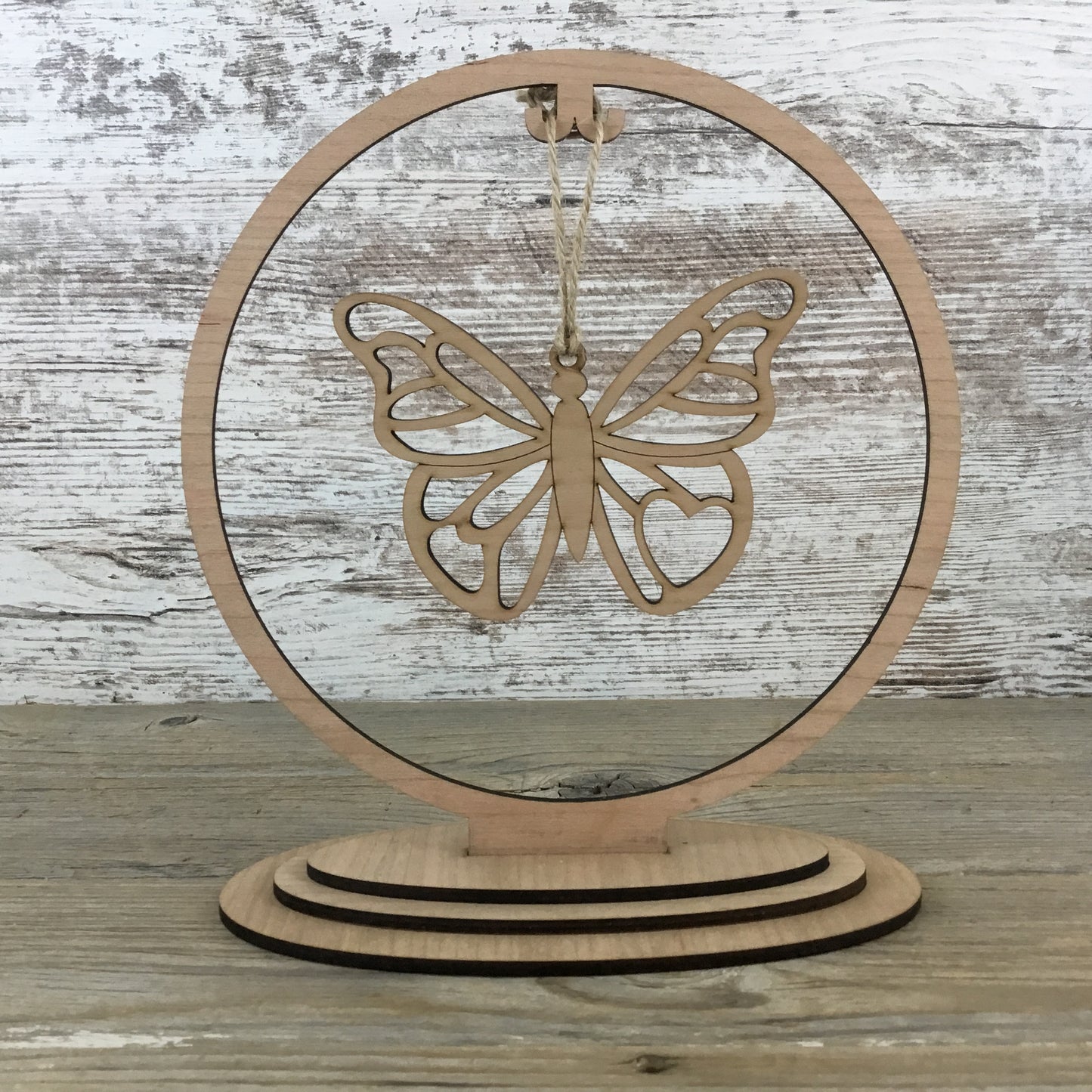 Butterfly Story Card Christmas Ornament – Laser Cut Wood Ornament