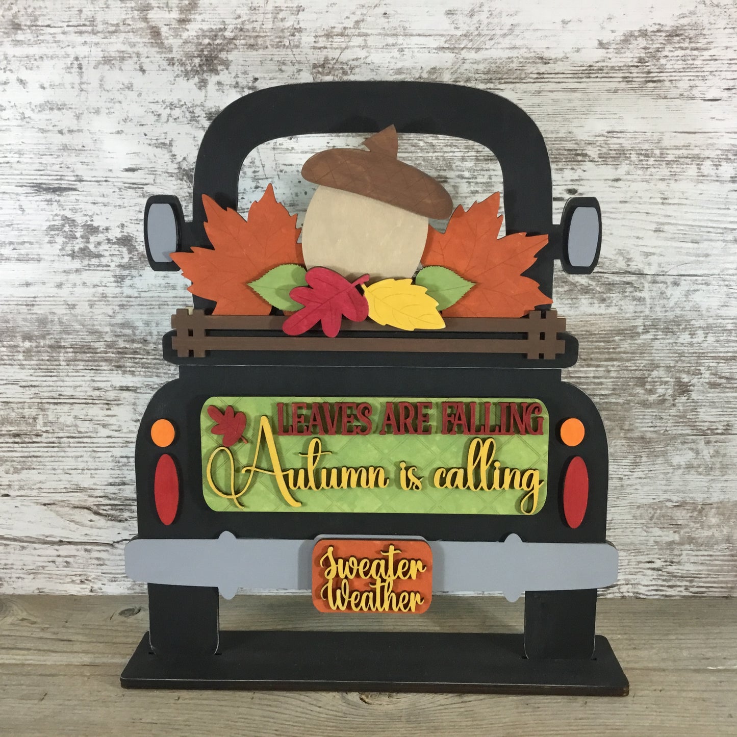 Autumn Leaves Insert for Interchangeable Farmhouse Truck DIY Paint Kit