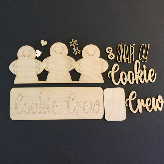 Cookie Crew Insert - Unpainted DIY Paint Kit for Interchangeable Decor