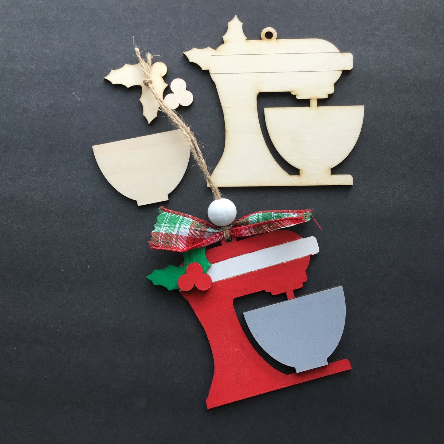 DIY or Painted Christmas Ornaments | Set of 5 Holiday Designs