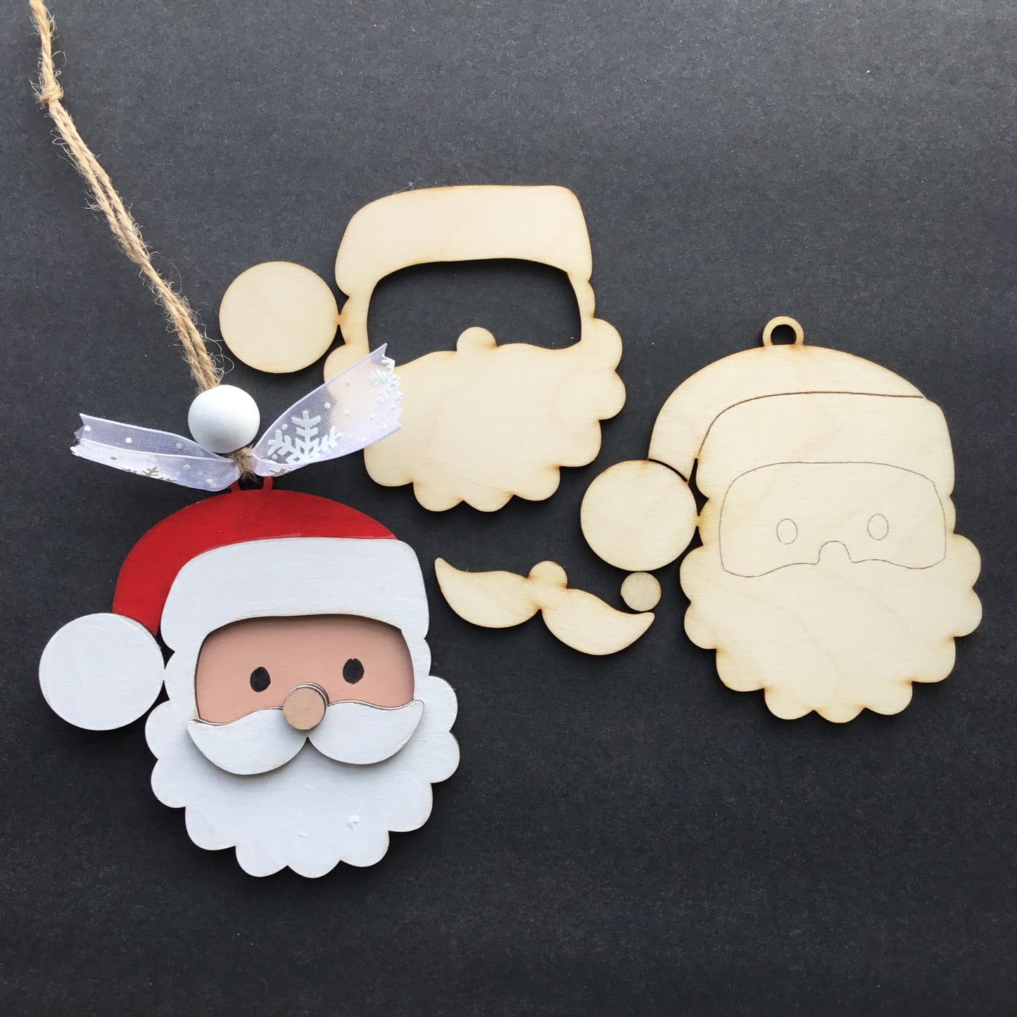 DIY or Painted Christmas Ornaments | Set of 5 Holiday Designs