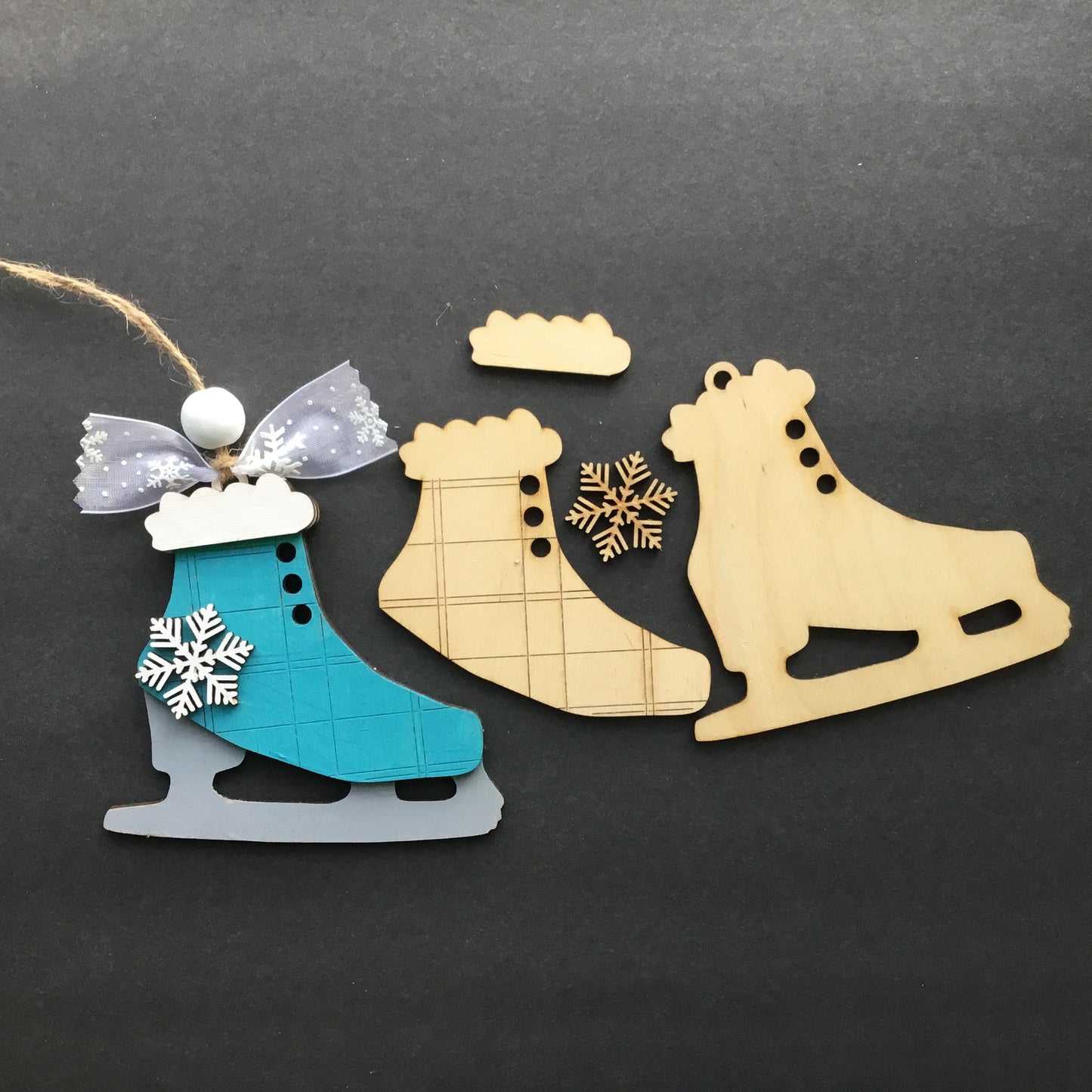 DIY or Painted Christmas Ornaments | Set of 5 Holiday Designs