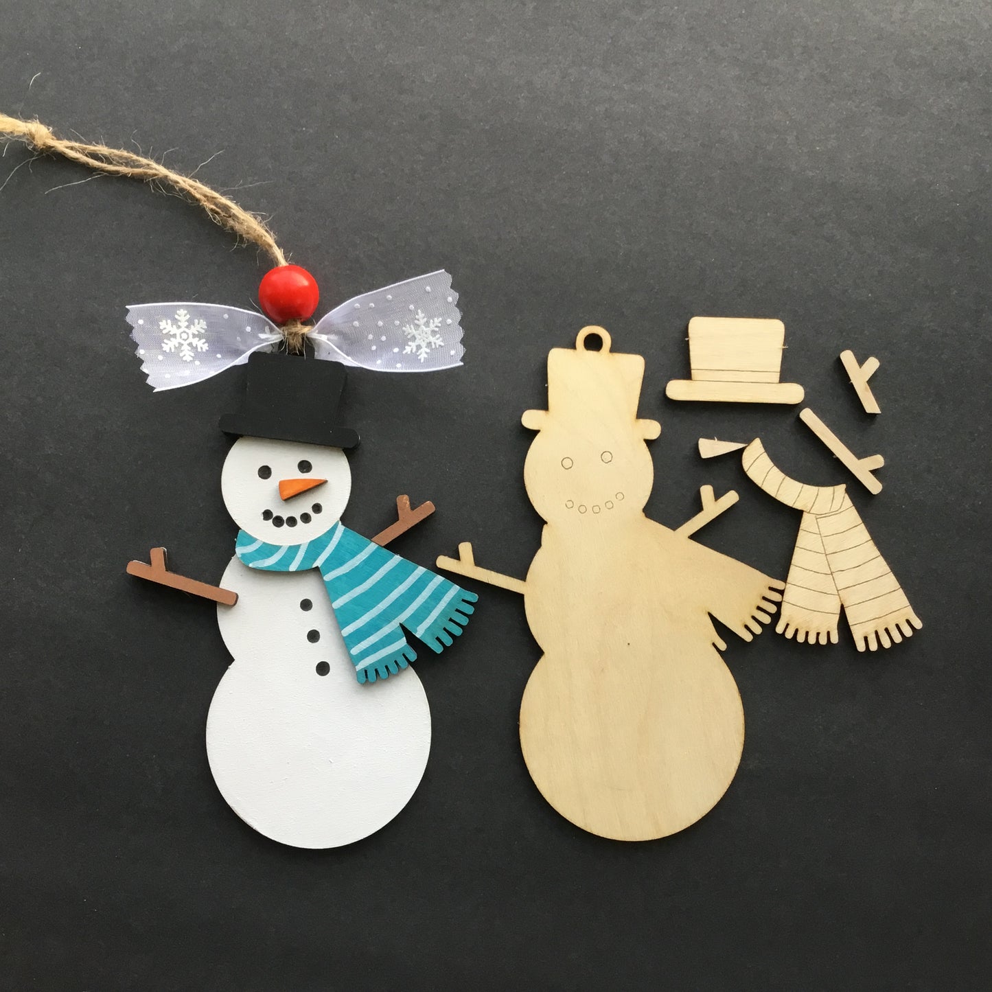 DIY or Painted Christmas Ornaments | Set of 5 Holiday Designs