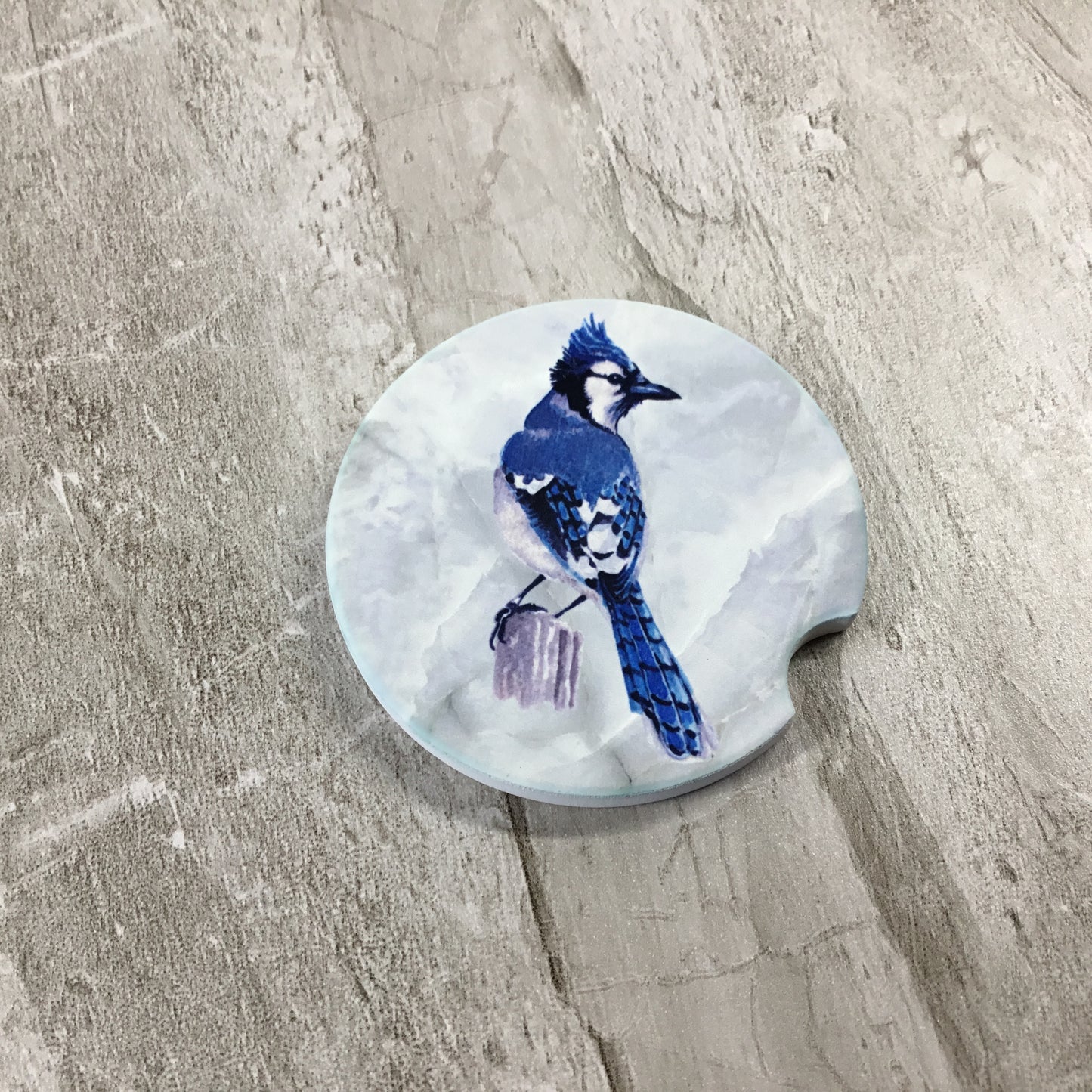 Blue Jay Car Coasters Set of 2