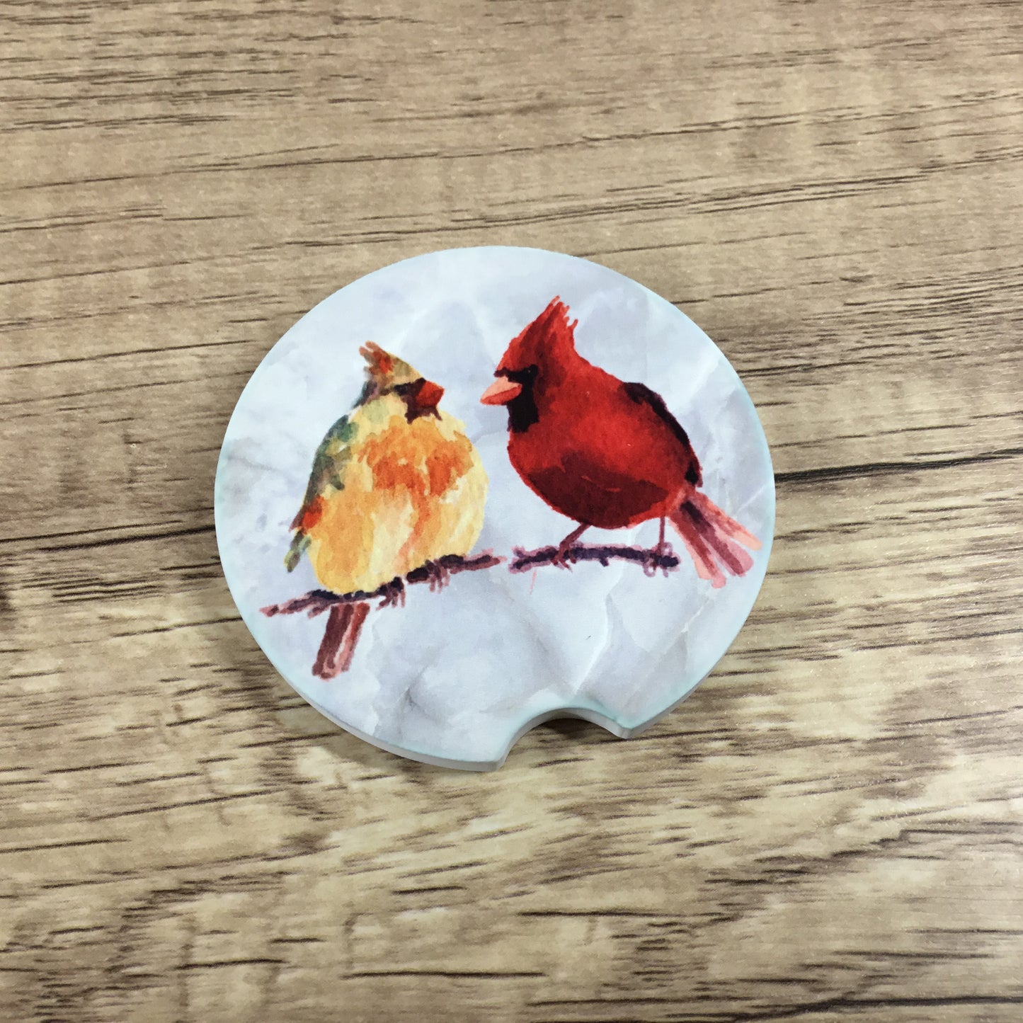 Cardinal Car Coasters Set of 2