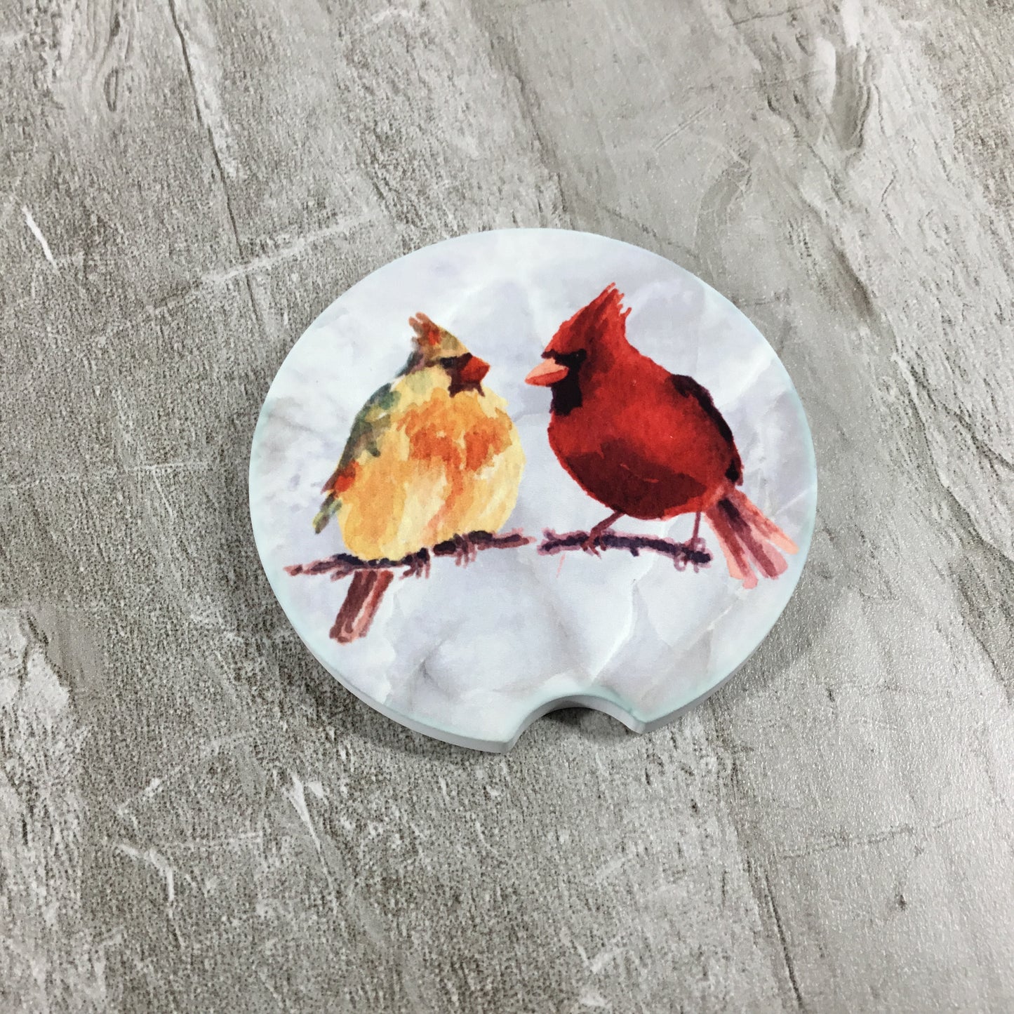 Cardinal Car Coasters Set of 2