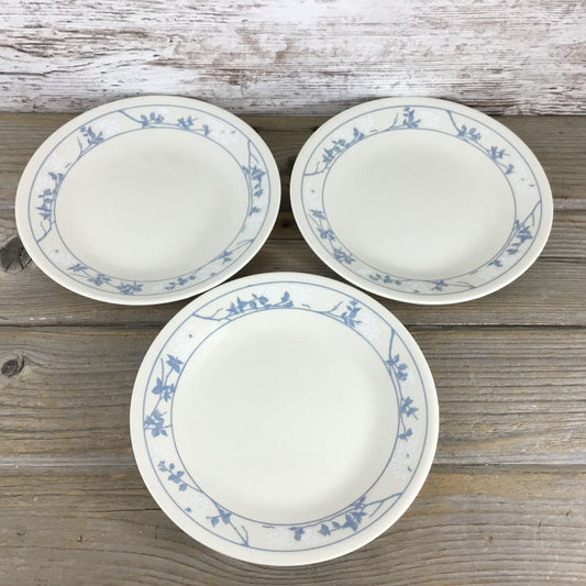 Set Of 3 Corelle First Of Spring Bread/Salad Plates 6.75" Beige/Sandstone & Blue