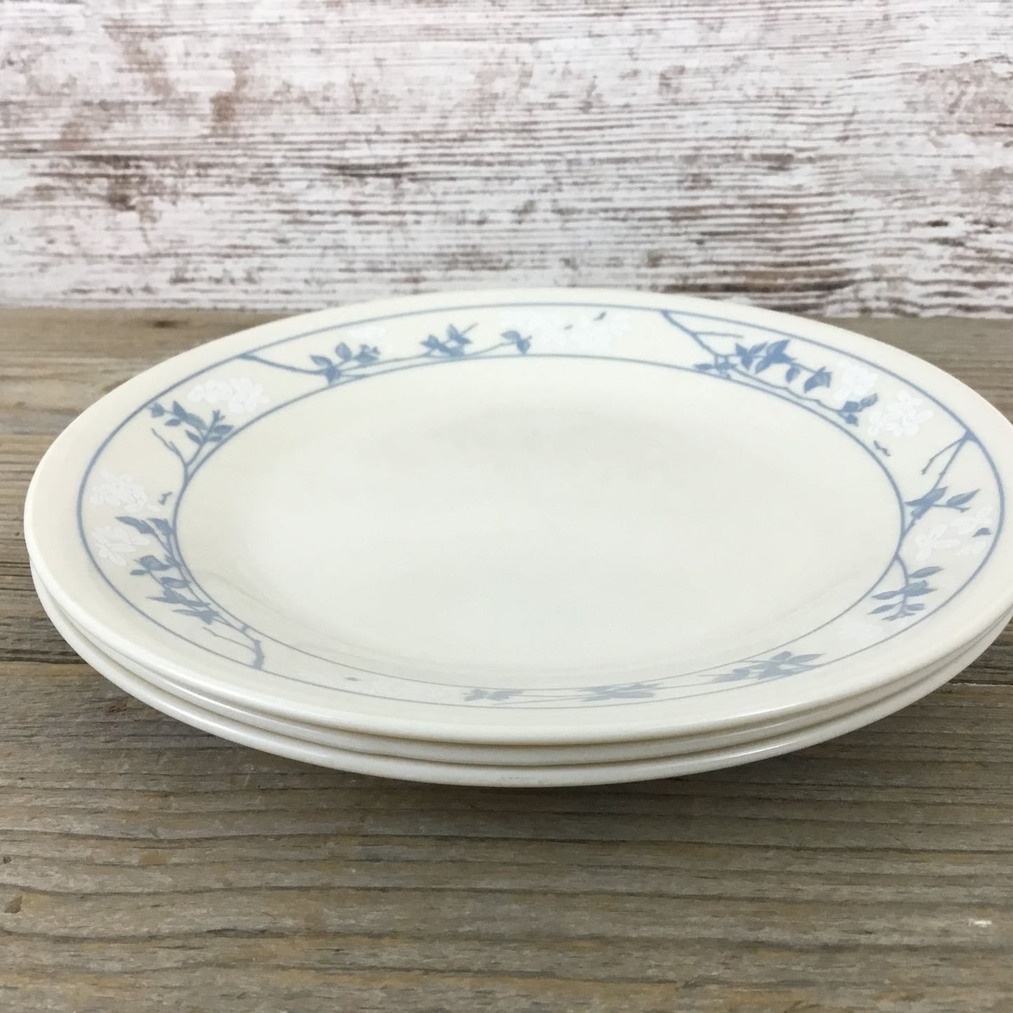 Set Of 3 Corelle First Of Spring Bread/Salad Plates 6.75" Beige/Sandstone & Blue