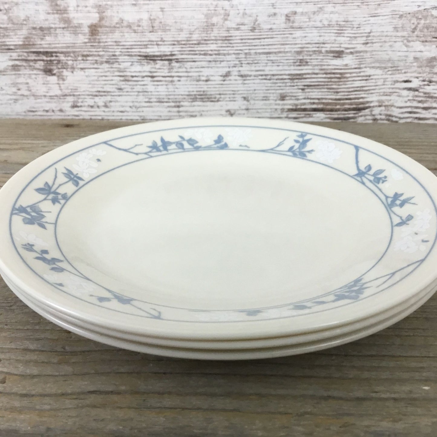 Set Of 3 Corelle First Of Spring Bread/Salad Plates 6.75" Beige/Sandstone & Blue