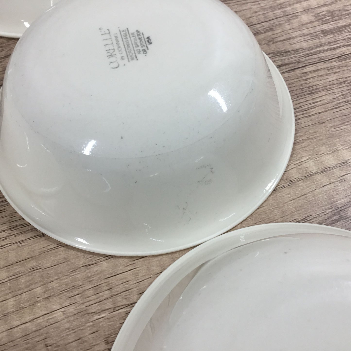 Set of 7 Corelle First Of Spring 6.25" Cereal Bowls Sandstone/Beige w/ Blue Band