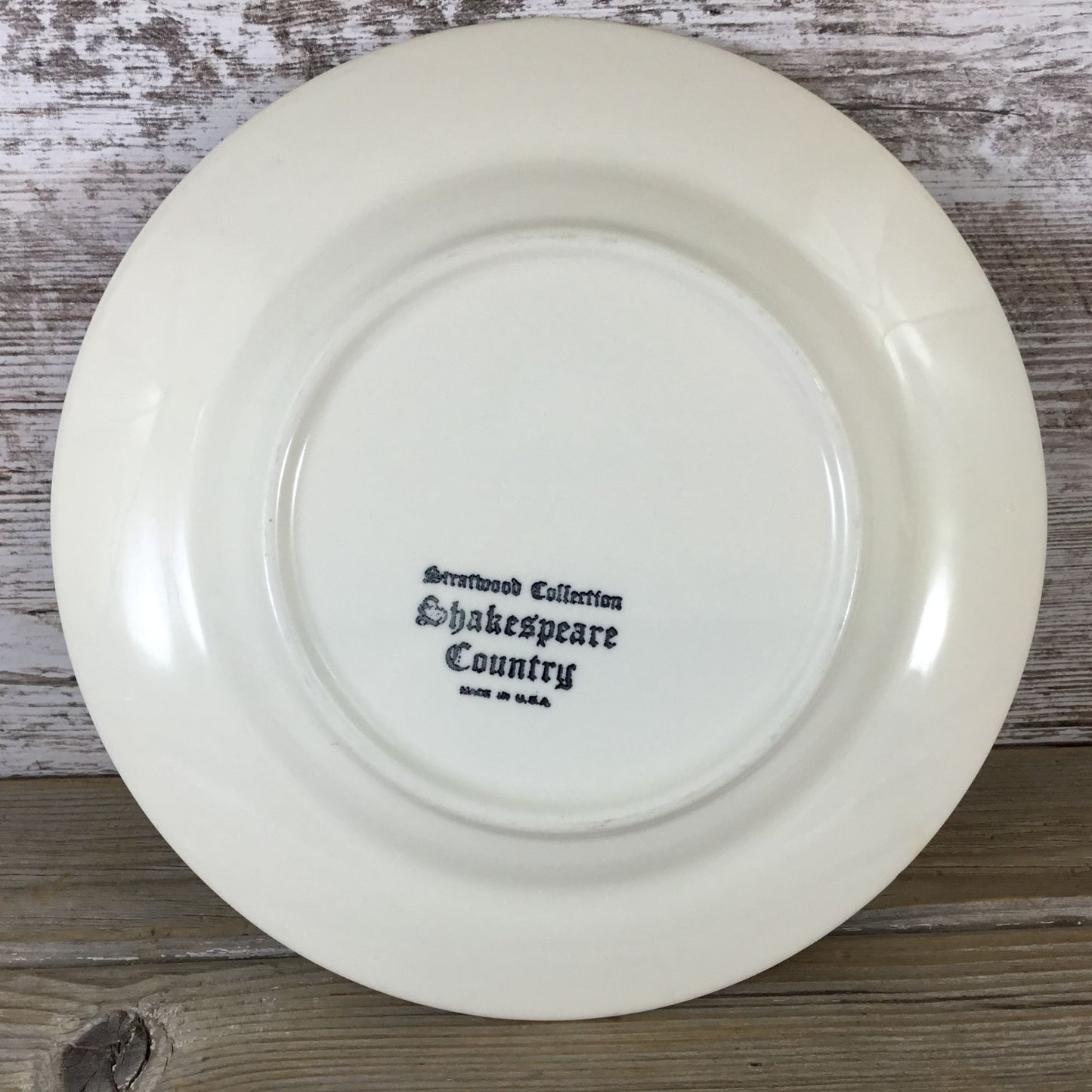 6 Homer Laughlin Stratwood Collection Shakespeare Country Blue 10" Dinner Plates