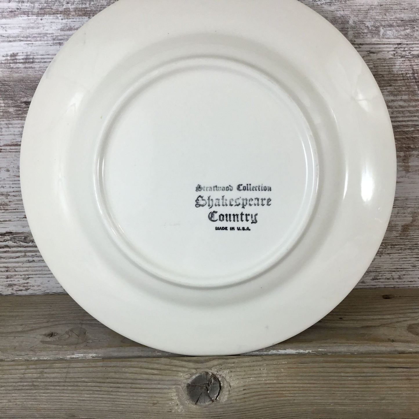 6 Homer Laughlin Stratwood Collection Shakespeare Country Blue 10" Dinner Plates