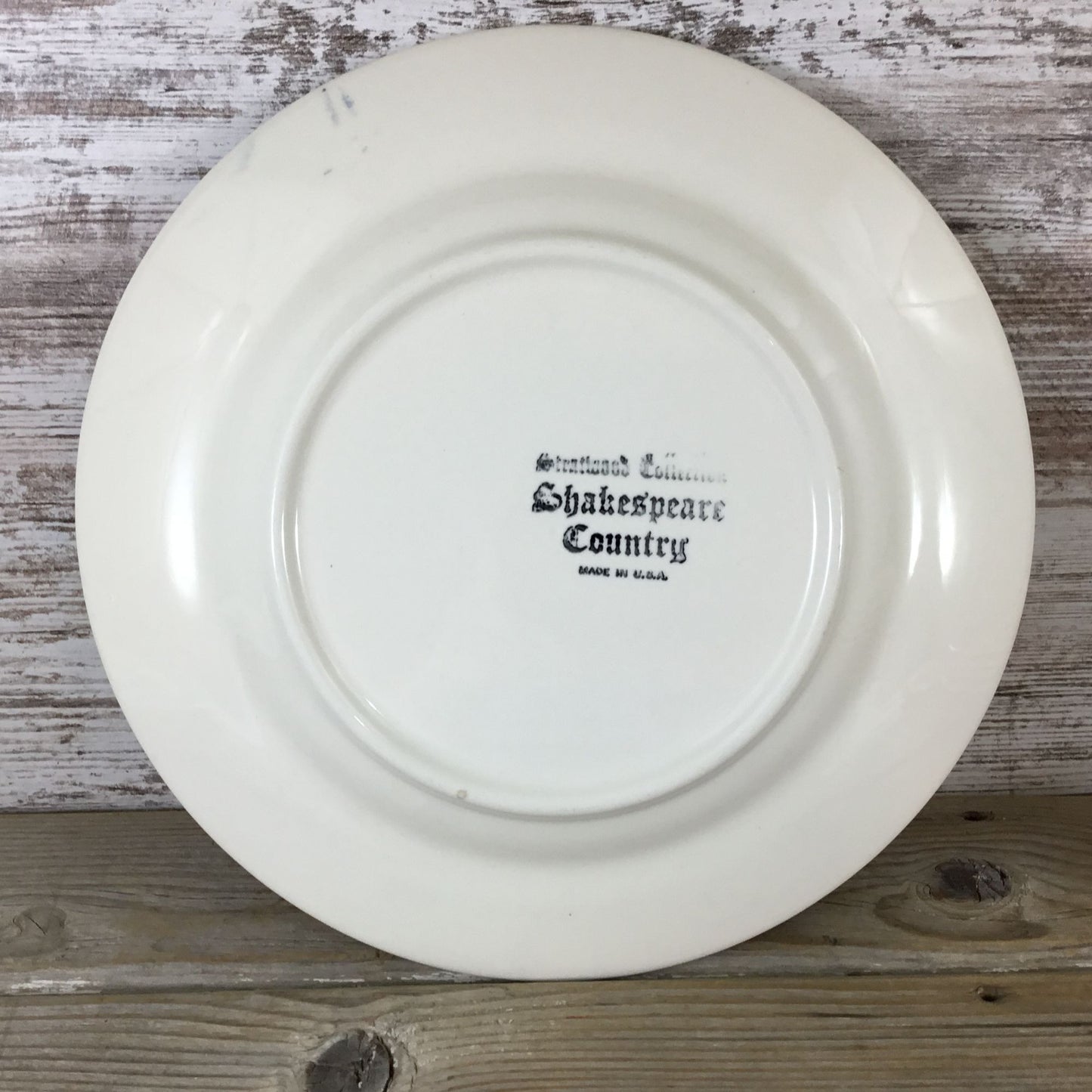 6 Homer Laughlin Stratwood Collection Shakespeare Country Blue 10" Dinner Plates