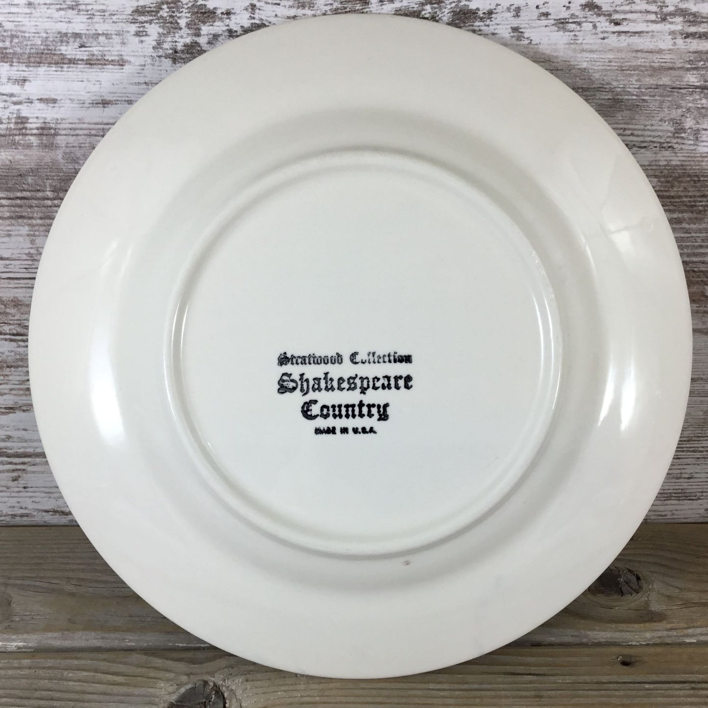 6 Homer Laughlin Stratwood Collection Shakespeare Country Blue 10" Dinner Plates