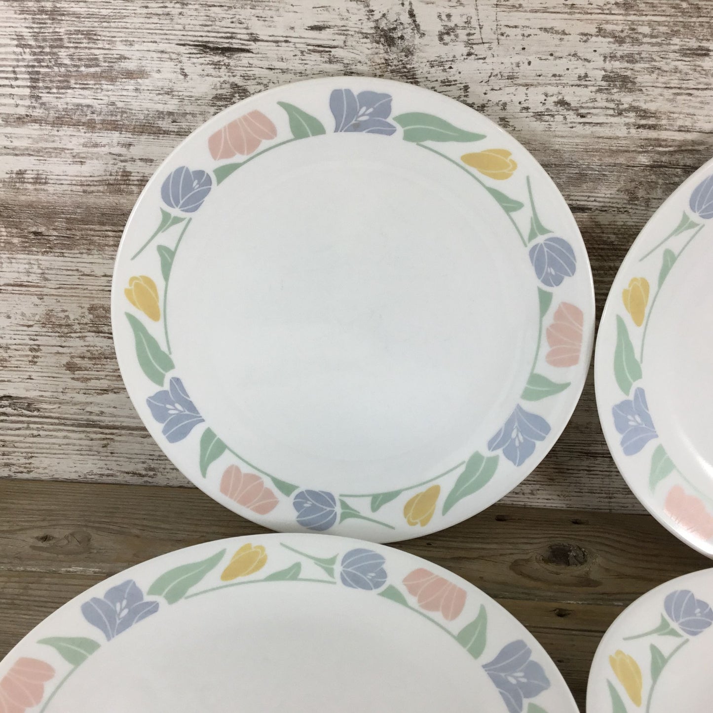 Set Of 5 Corelle Friendship Dinner Plates 10 1/4" Floral Pastel Pattern