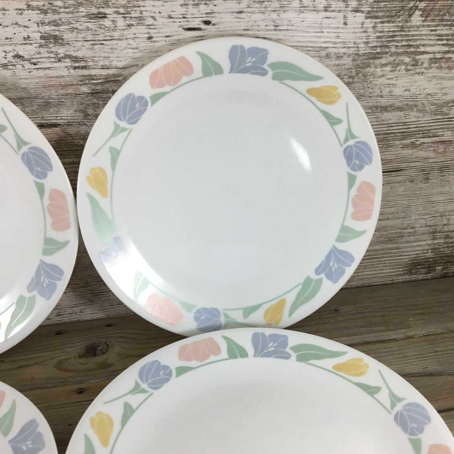 Set Of 5 Corelle Friendship Dinner Plates 10 1/4" Floral Pastel Pattern
