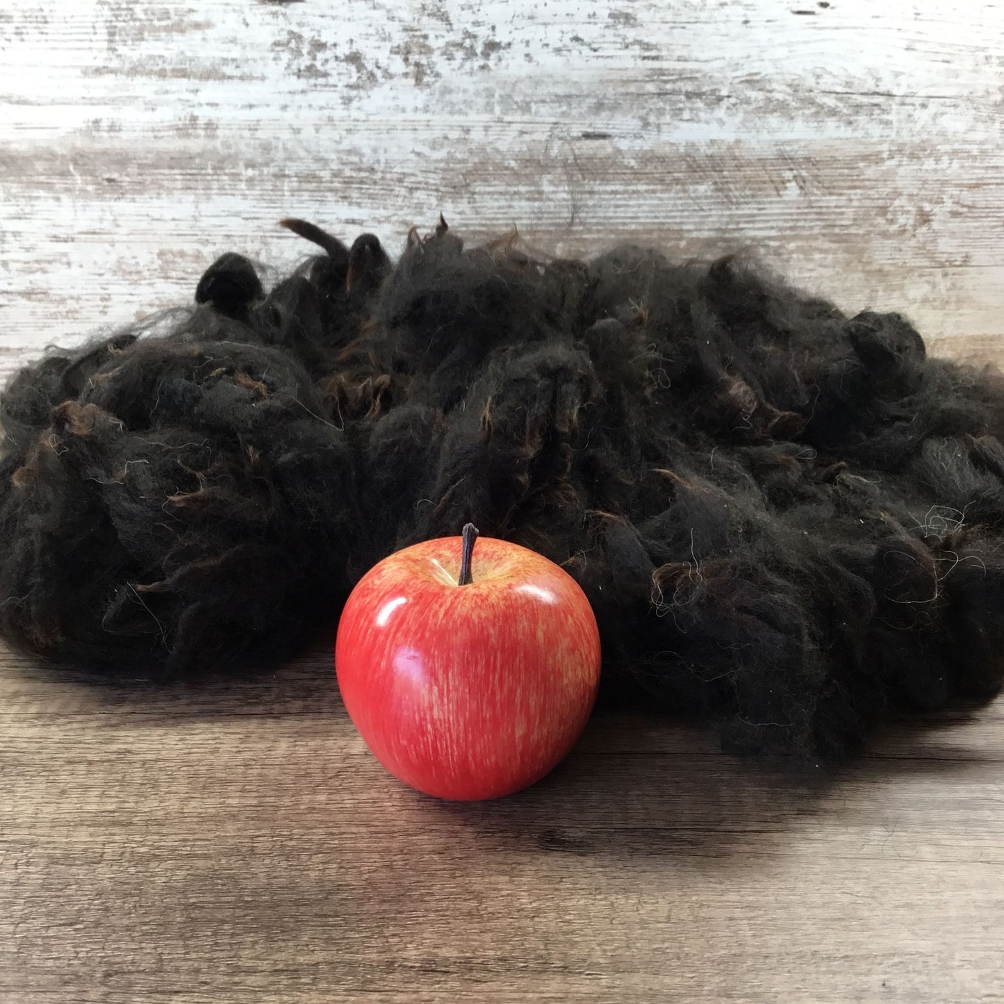 Black Natural Alpaca Bird Nesting Crafting Fiber - 1 Gallon Bag Uncleaned