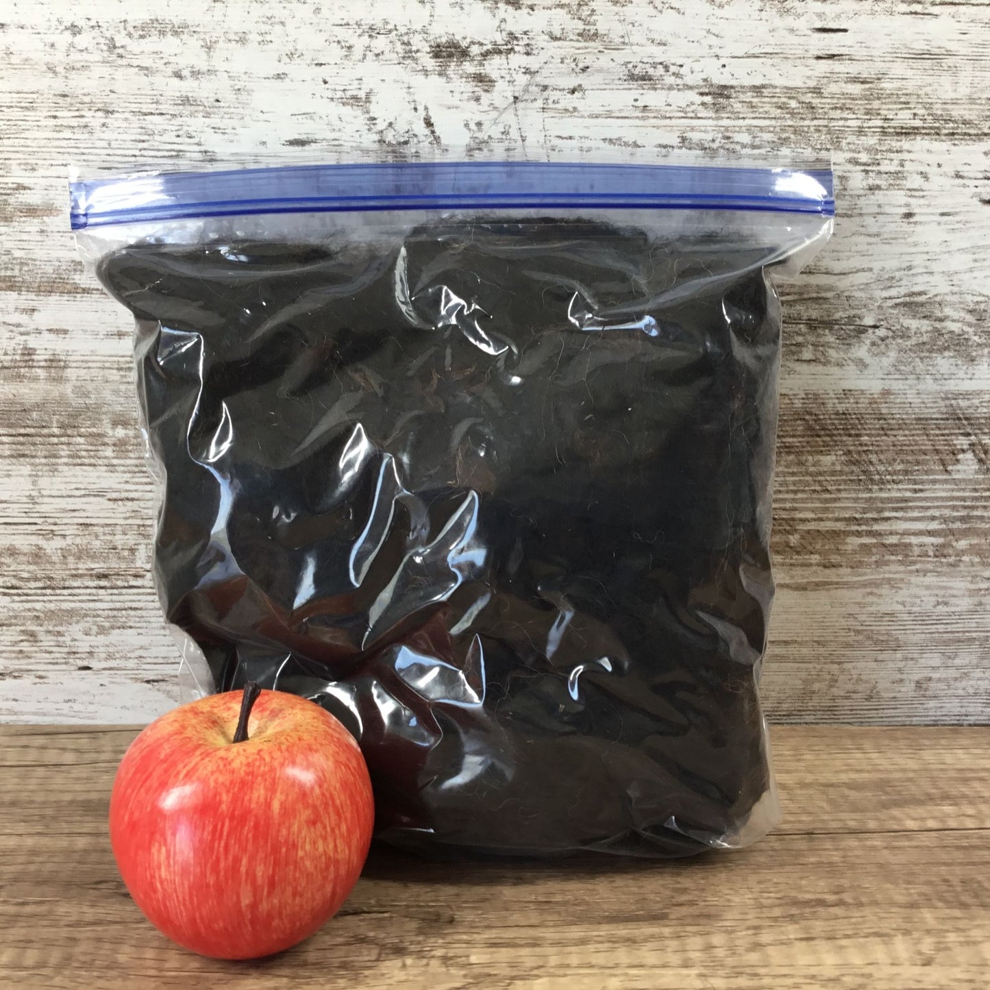 Black Natural Alpaca Bird Nesting Crafting Fiber - 1 Gallon Bag Uncleaned