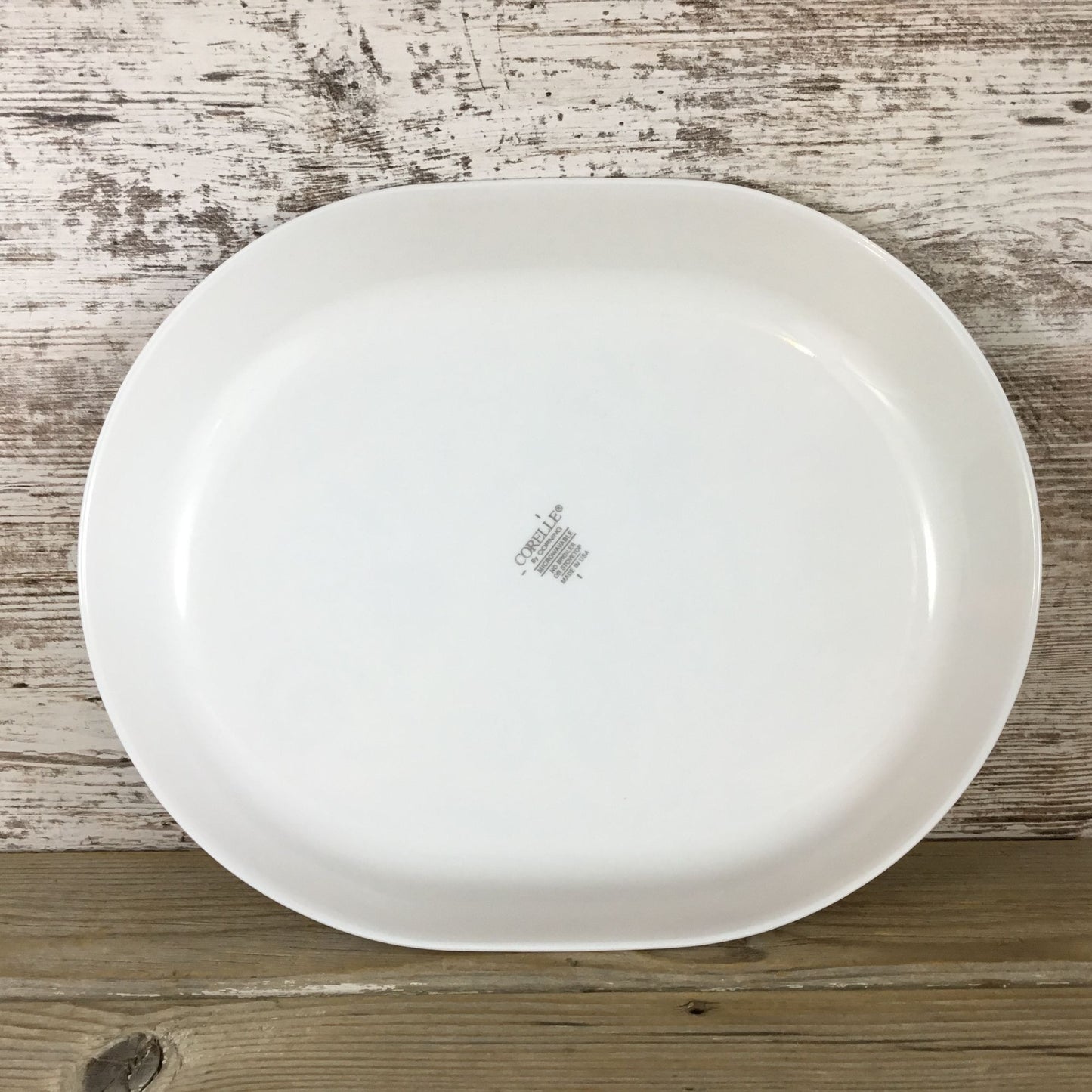 Corelle Oceanview Serving Platter White & Blue Floral 12 1/4" X 10" Oval