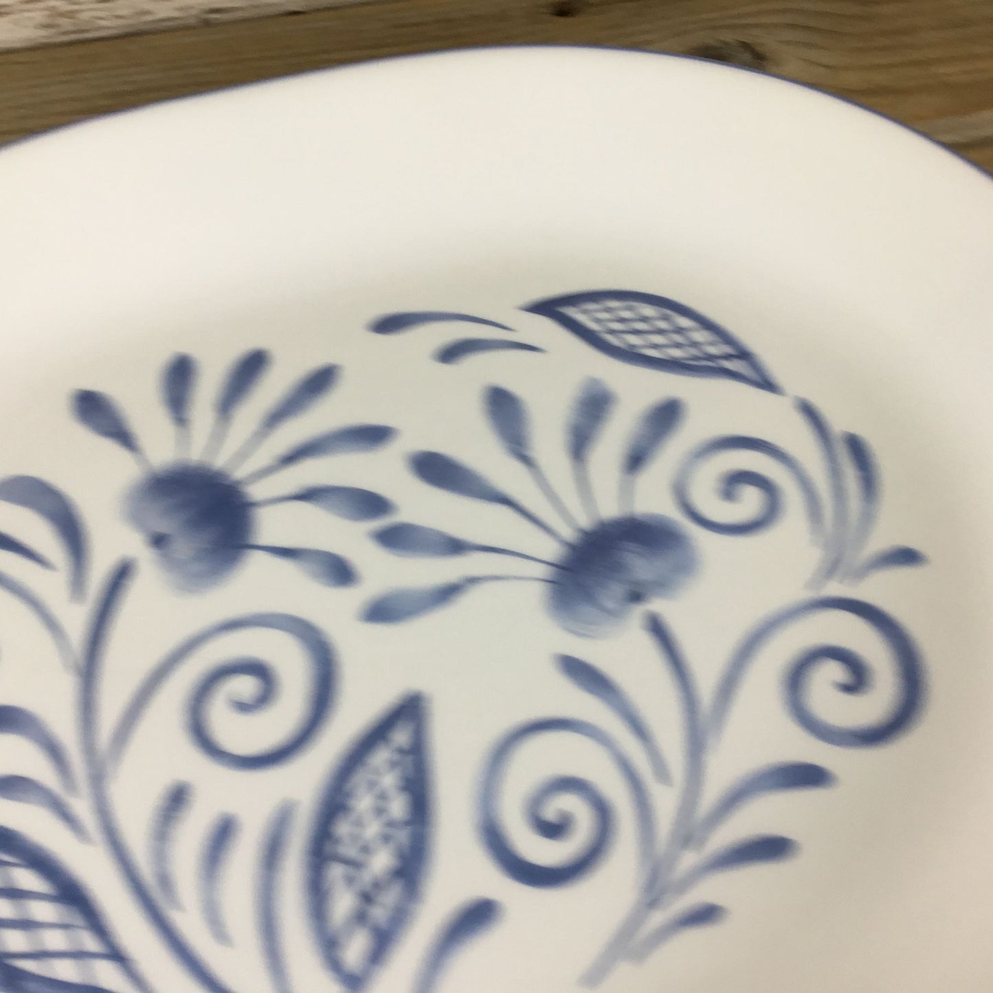 Corelle Oceanview Serving Platter White & Blue Floral 12 1/4" X 10" Oval