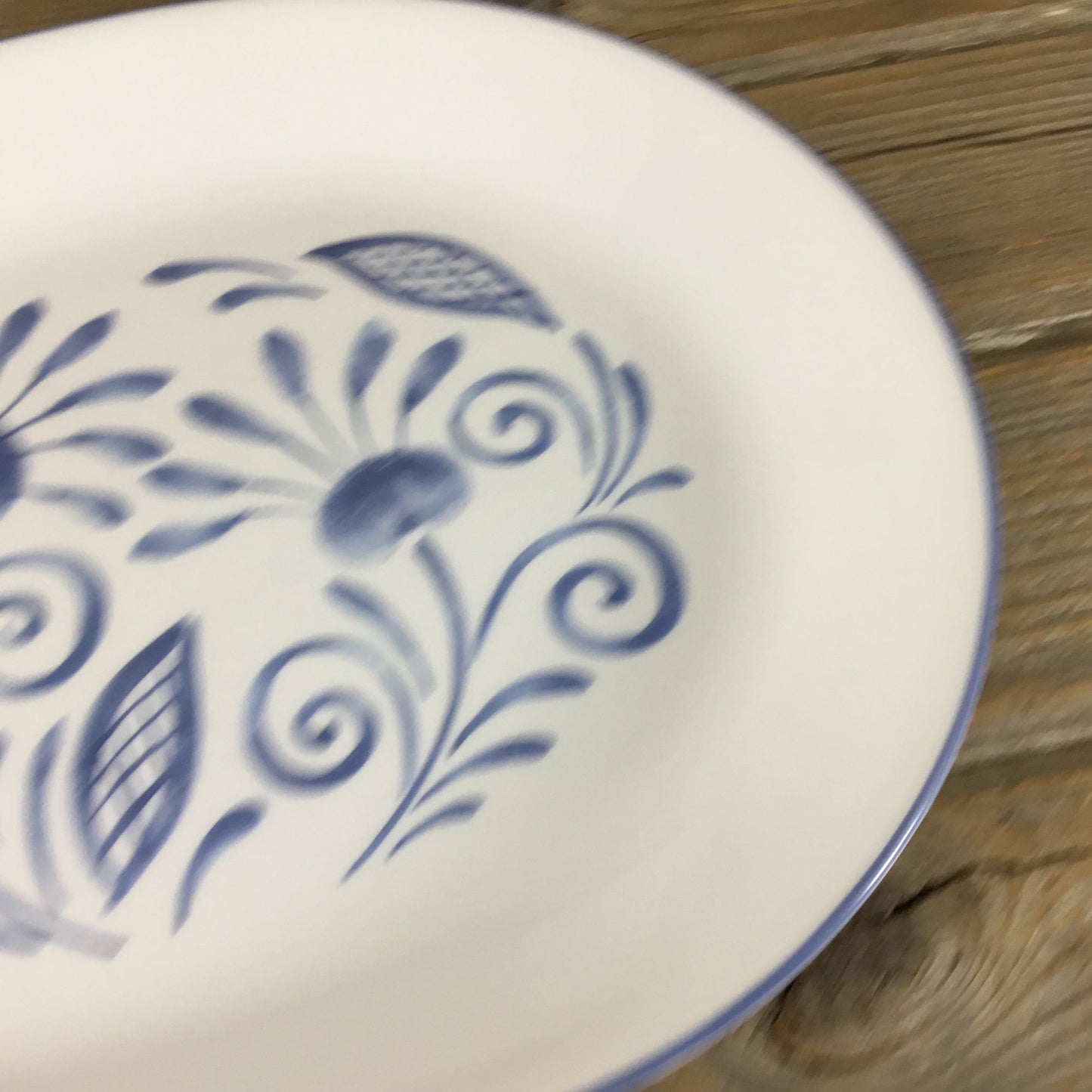 Corelle Oceanview Serving Platter White & Blue Floral 12 1/4" X 10" Oval